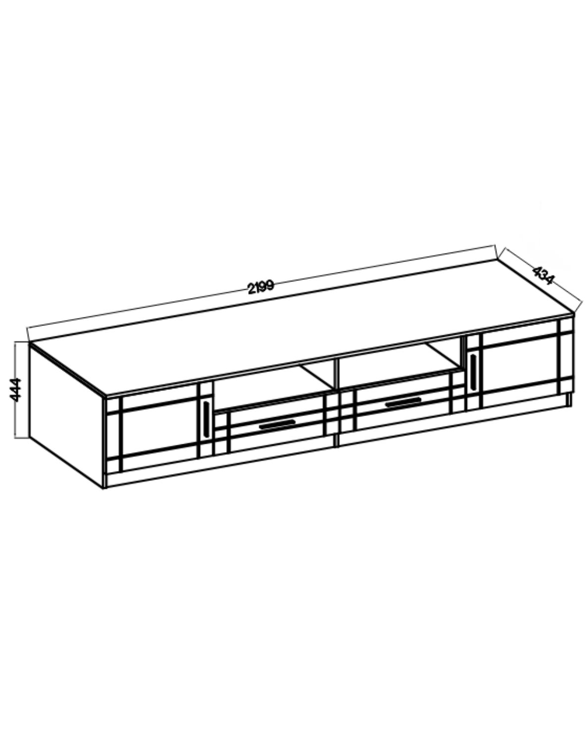 mebloscianka paris gr grafit dab sonoma